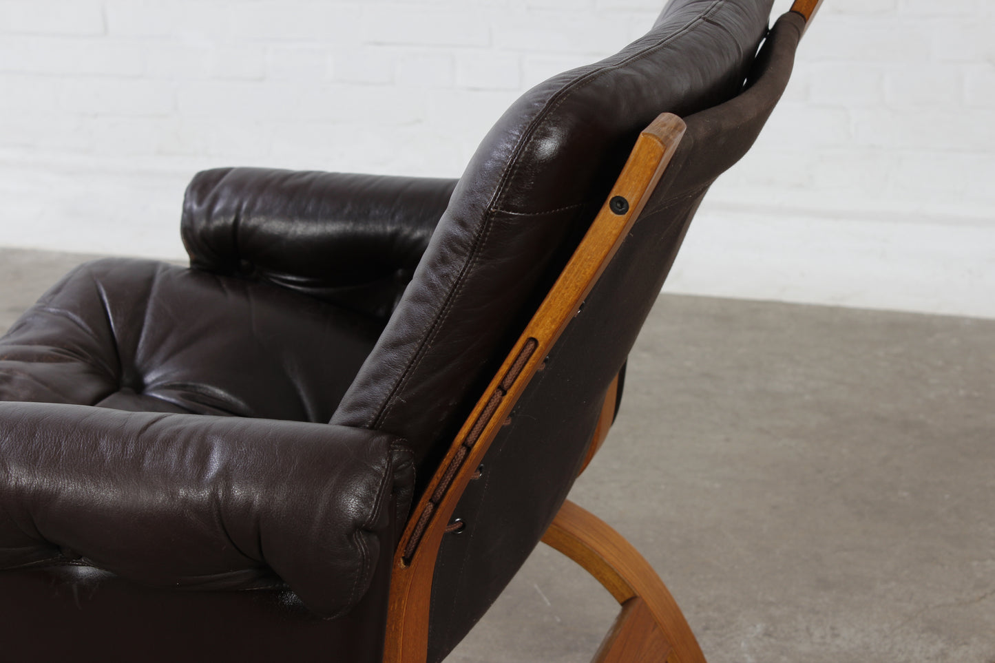 Vintage Teak Kengu Chair Sessel Rybo Rykken 60er Scandi