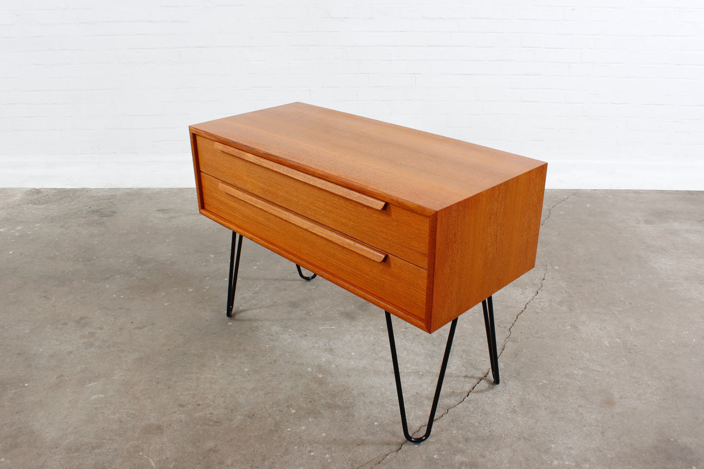 Vintage Teakholz Kommode Sideboard mcm hairpins 60er 70er Jahre