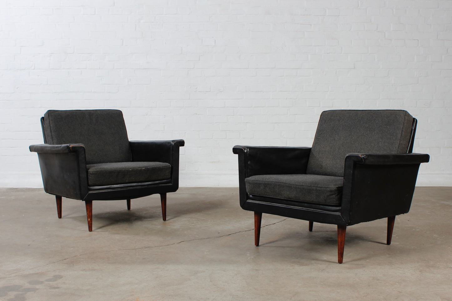 2er Set Vintage Armchair Sessel Mid Century Design 50er 60er