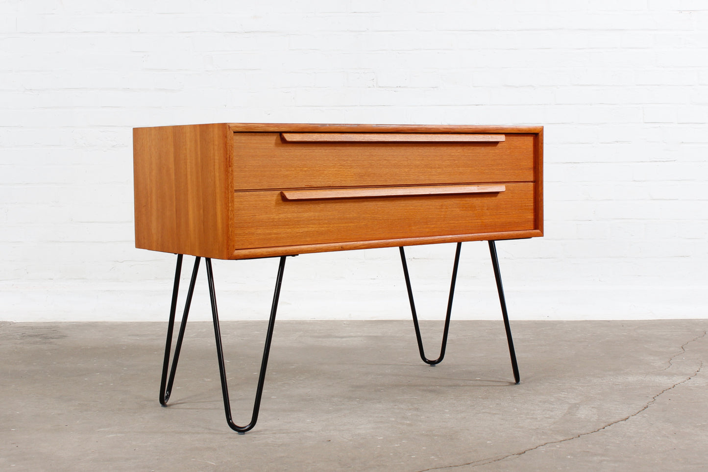 Vintage Teakholz Kommode Sideboard mcm hairpins 60er 70er Jahre