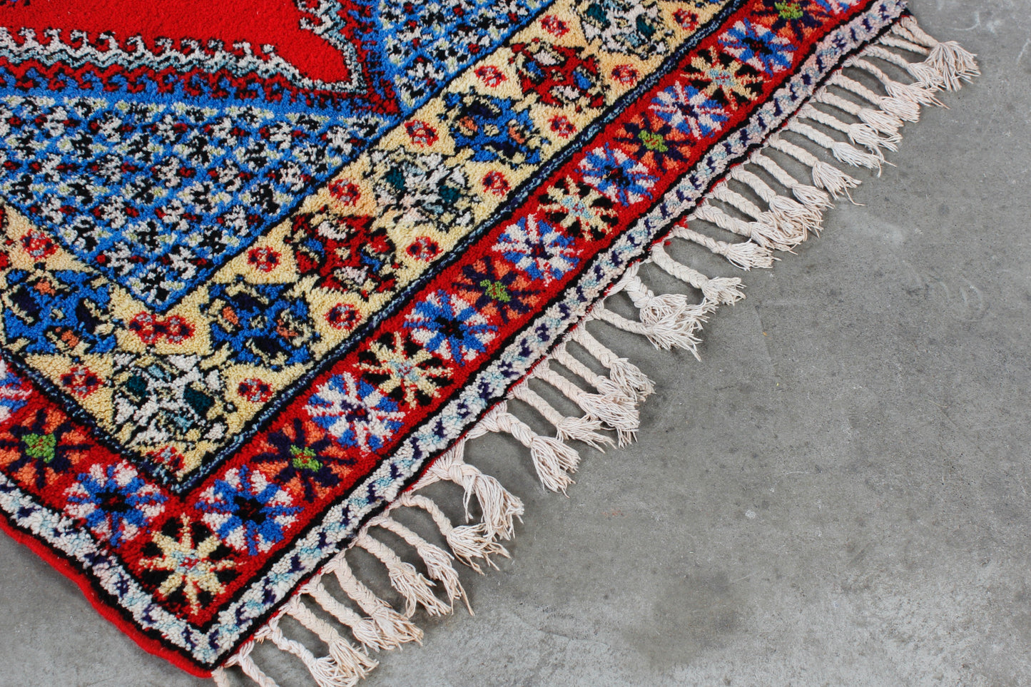 Vintage Berber Teppich Marokko Mid Century Design 60er 70er