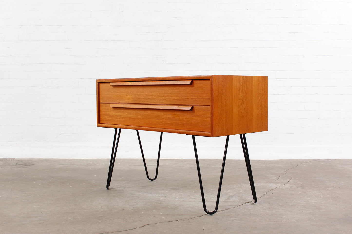Vintage Teakholz Kommode Sideboard mcm hairpins 60er 70er Jahre