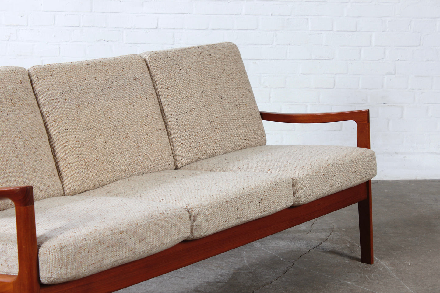 Vintage Teak Sofa Ole Wanscher Danish Design Mid Century