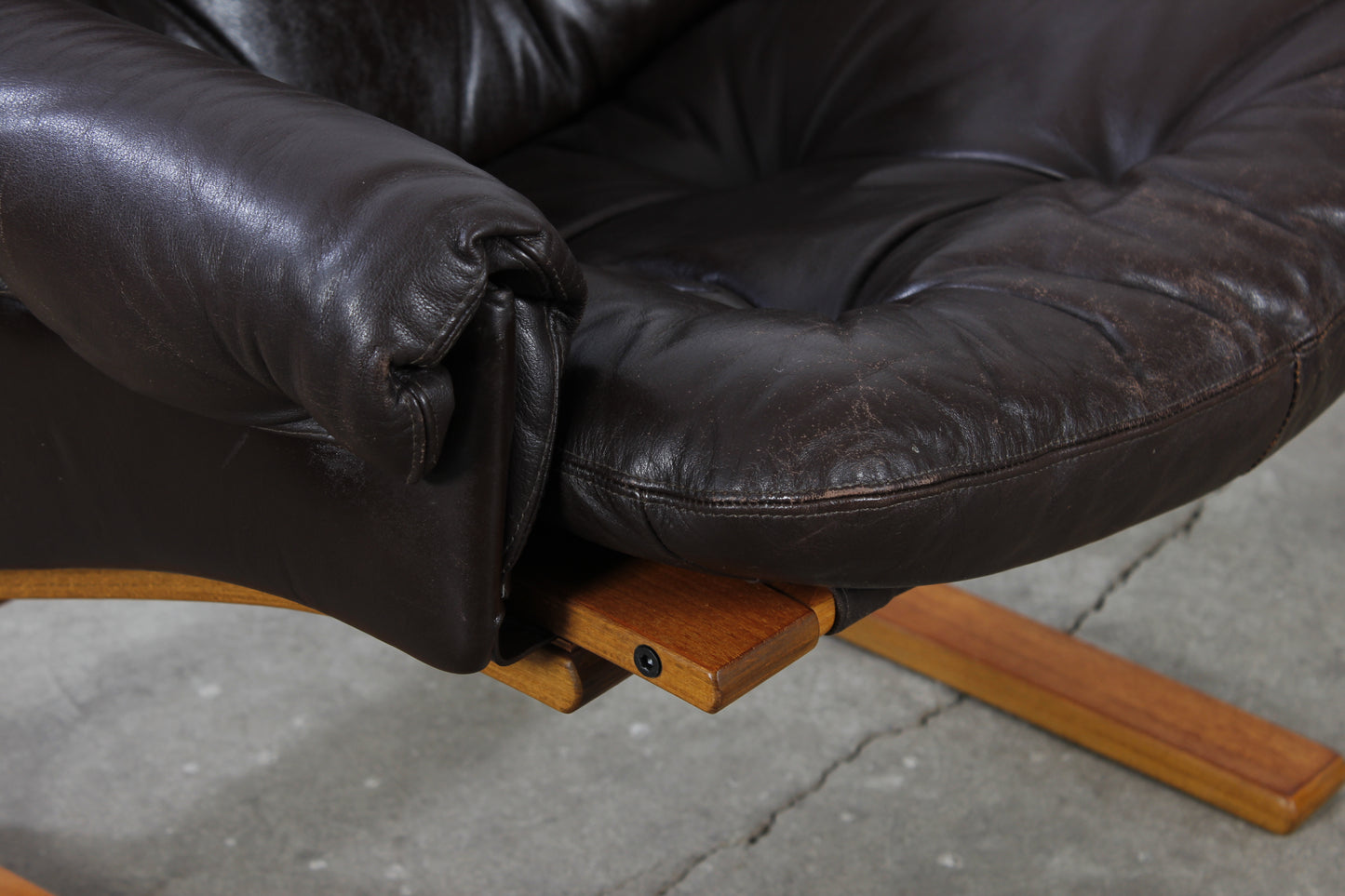Vintage Teak Kengu Chair Sessel Rybo Rykken 60er Scandi