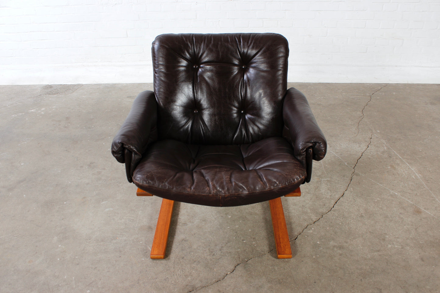 Vintage Teak Kengu Chair Sessel Rybo Rykken 60er Scandi