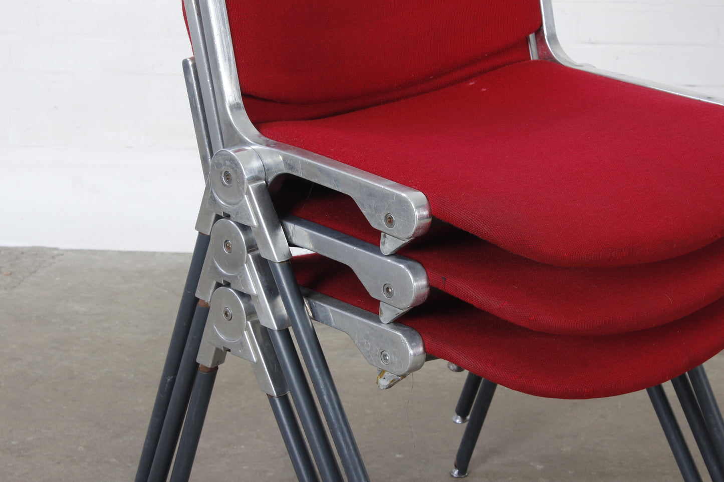 Vintage 4er Set Stühle Italy Mid Century Design 60er 70er