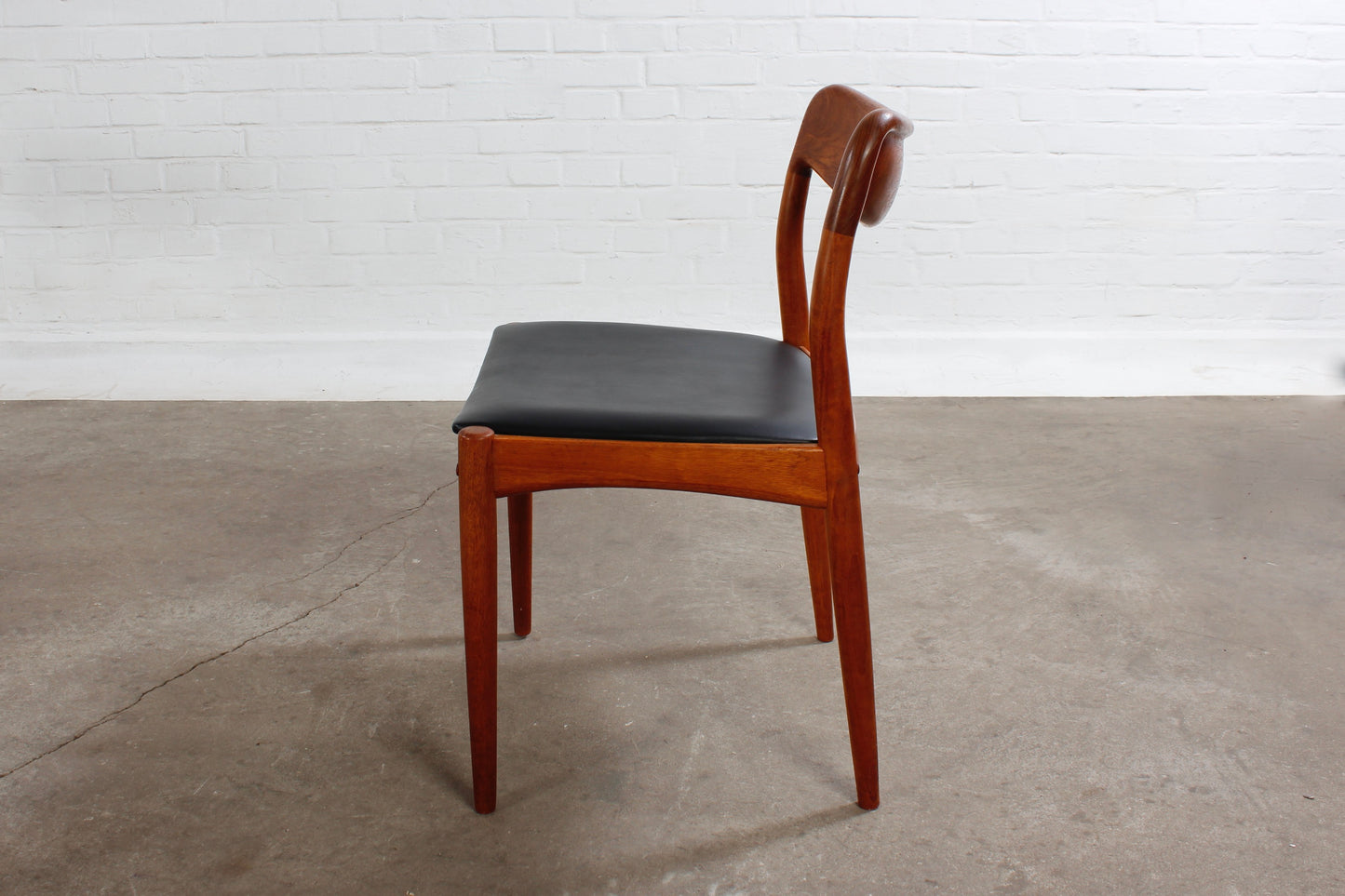 4er Set Teak Esszimmerstühle Johannes Andersen Uldum danish 60er