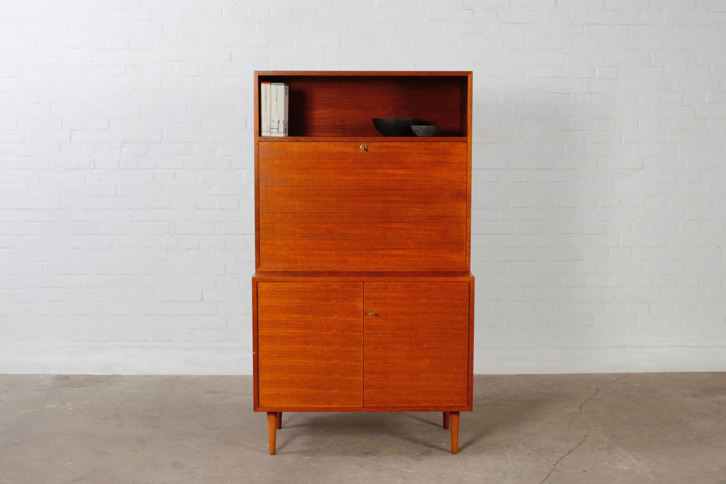 Vintage Teak Sekretär Danish Mid Century Design 60er 70er