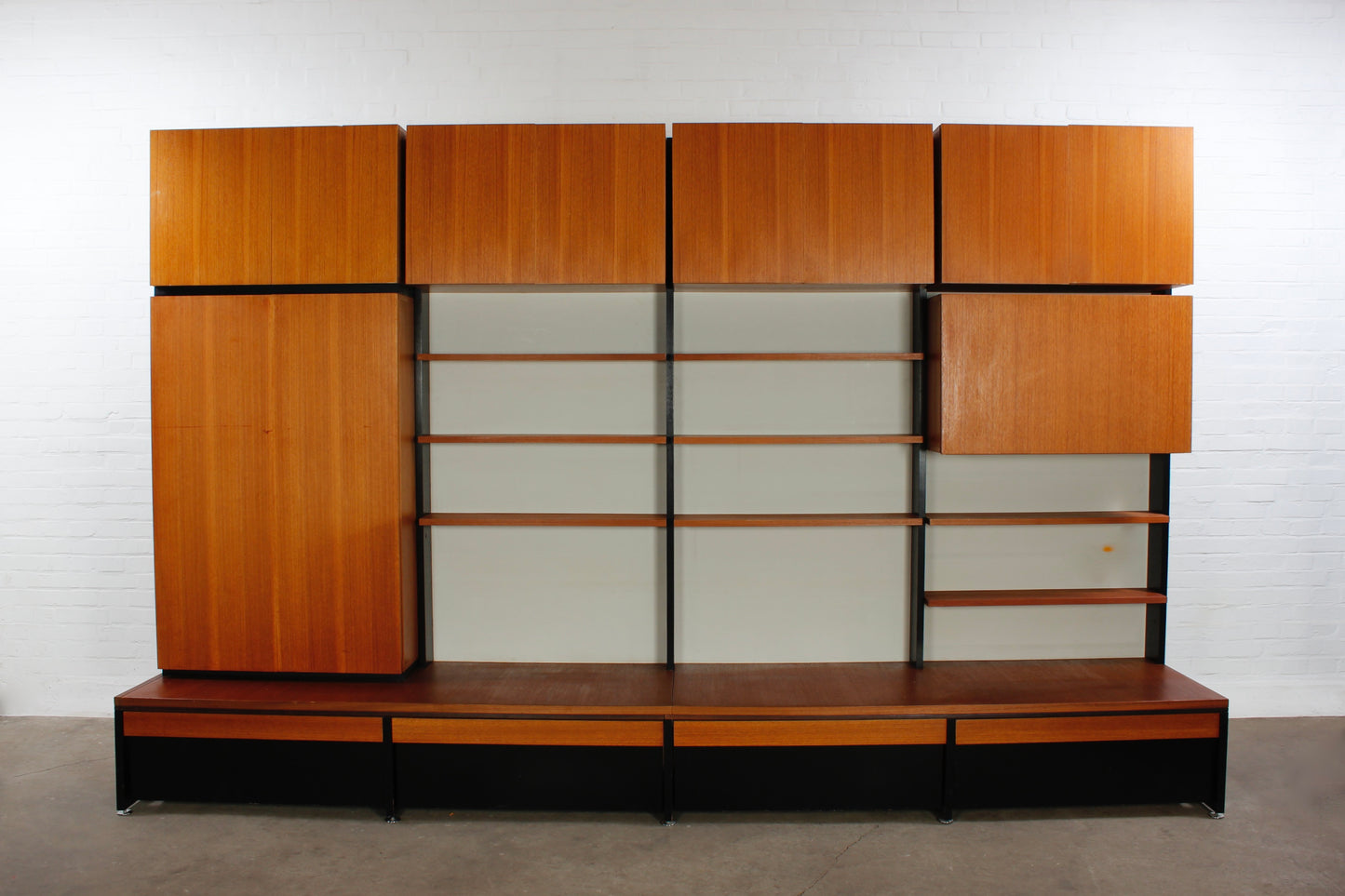 Vintage Teak Behr Schrankwand Mid Century Design 60er 70er