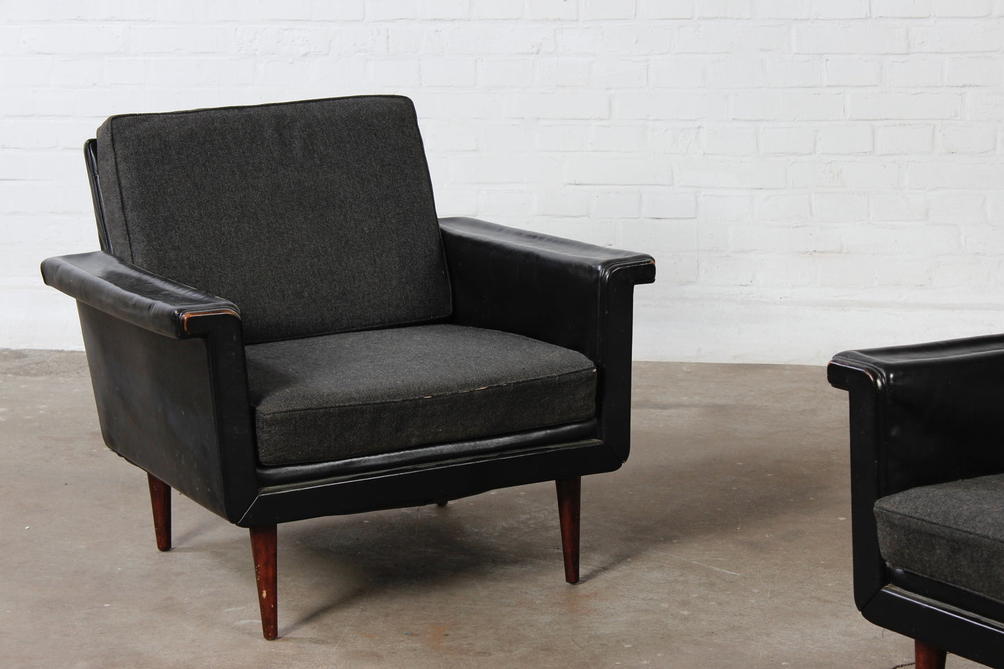 2er Set Vintage Armchair Sessel Mid Century Design 50er 60er