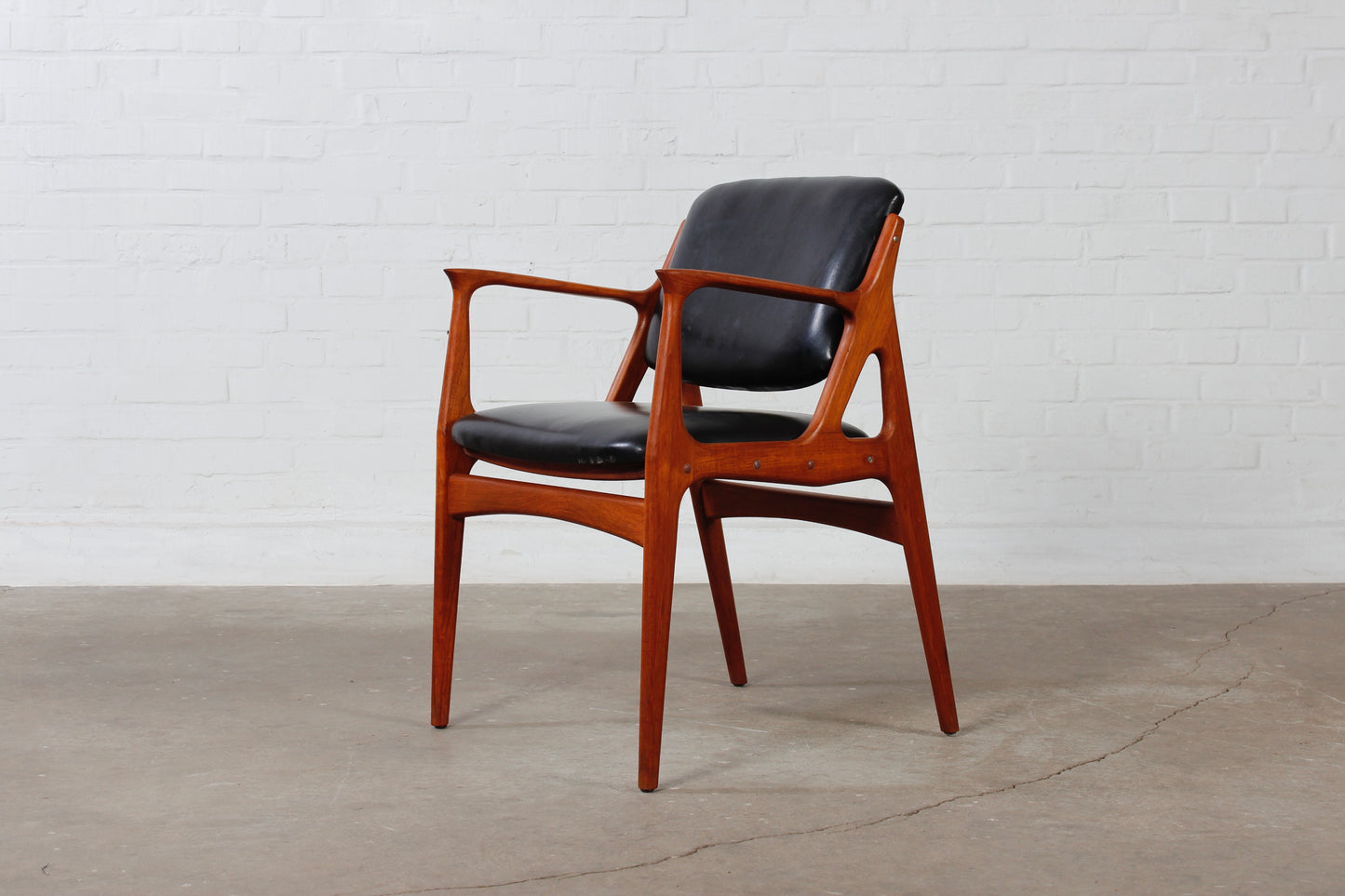 Vintage Teak Stuhl Design Arne Vodder Danish Mid Century