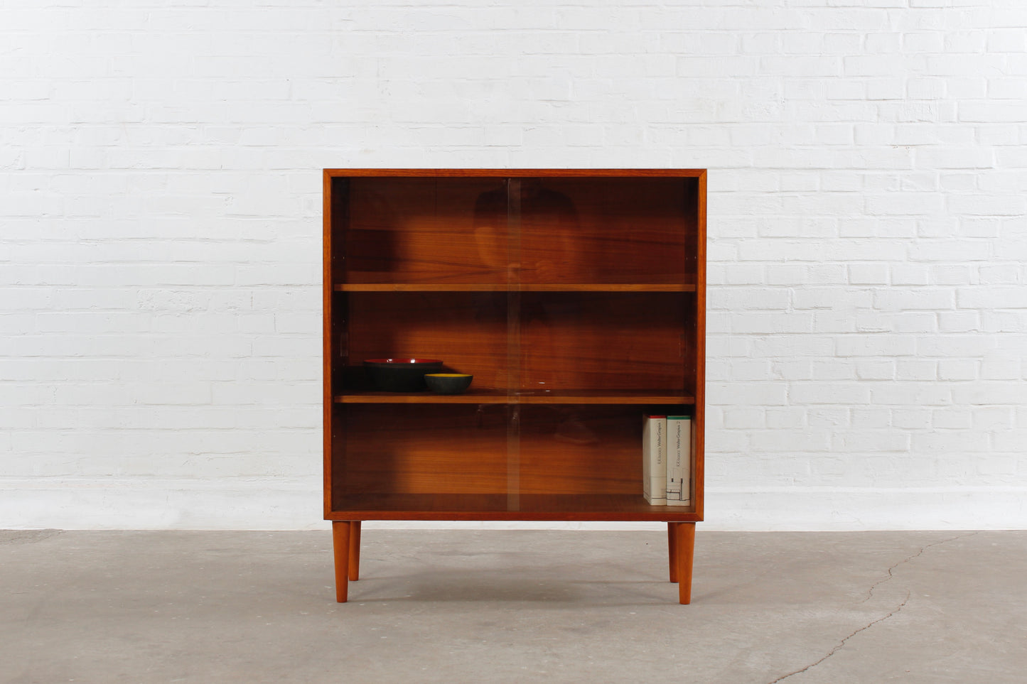 Vintage Teakholz Vitrine