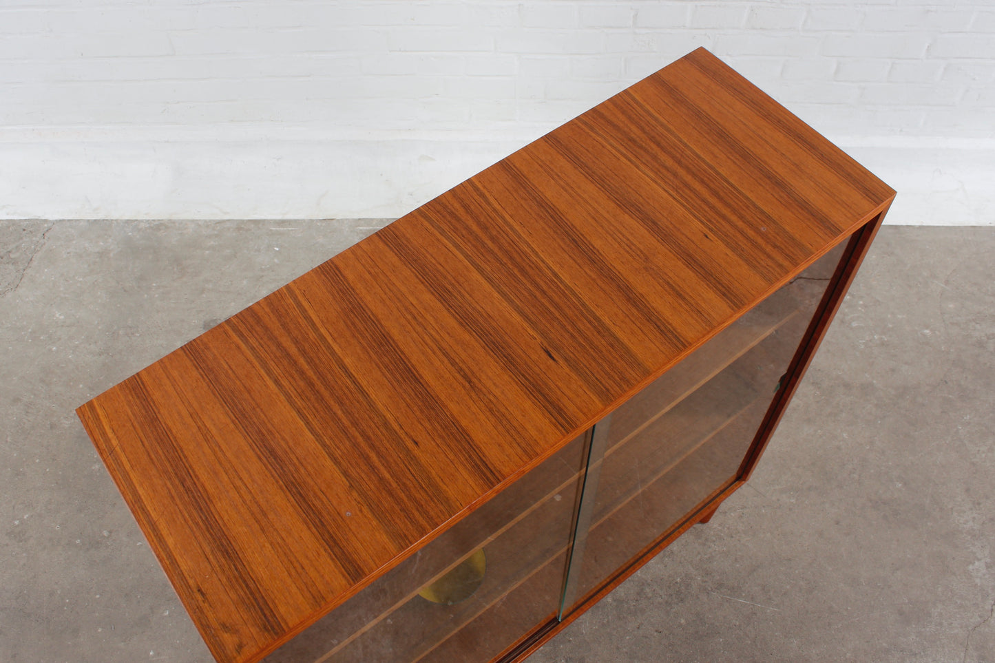 Vintage Teakholz Vitrine