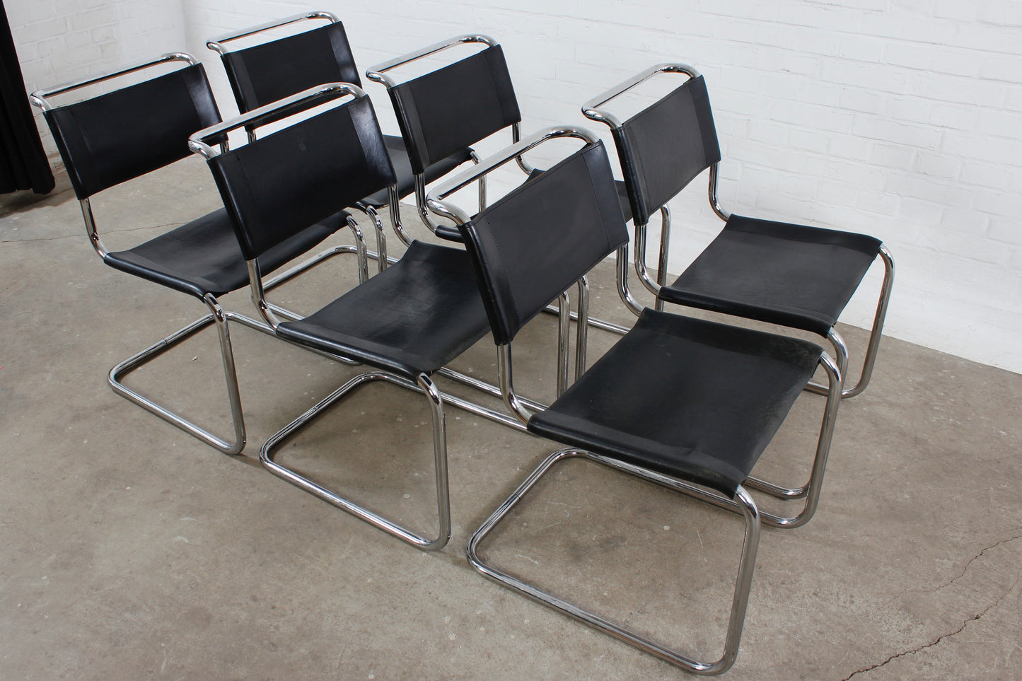6er Satz Thonet Freischwinger S33 von Mart Stam