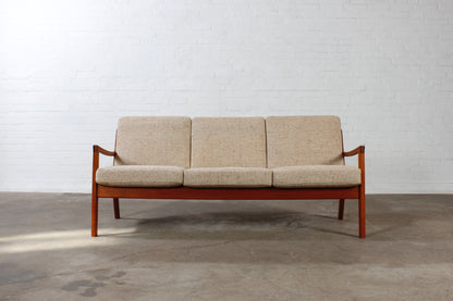 Vintage Teak Sofa Ole Wanscher Danish Design Mid Century