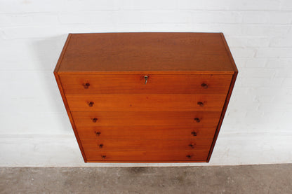 Vintage Teak Wandschrank Kommode Schubladenschrank 60er 70er