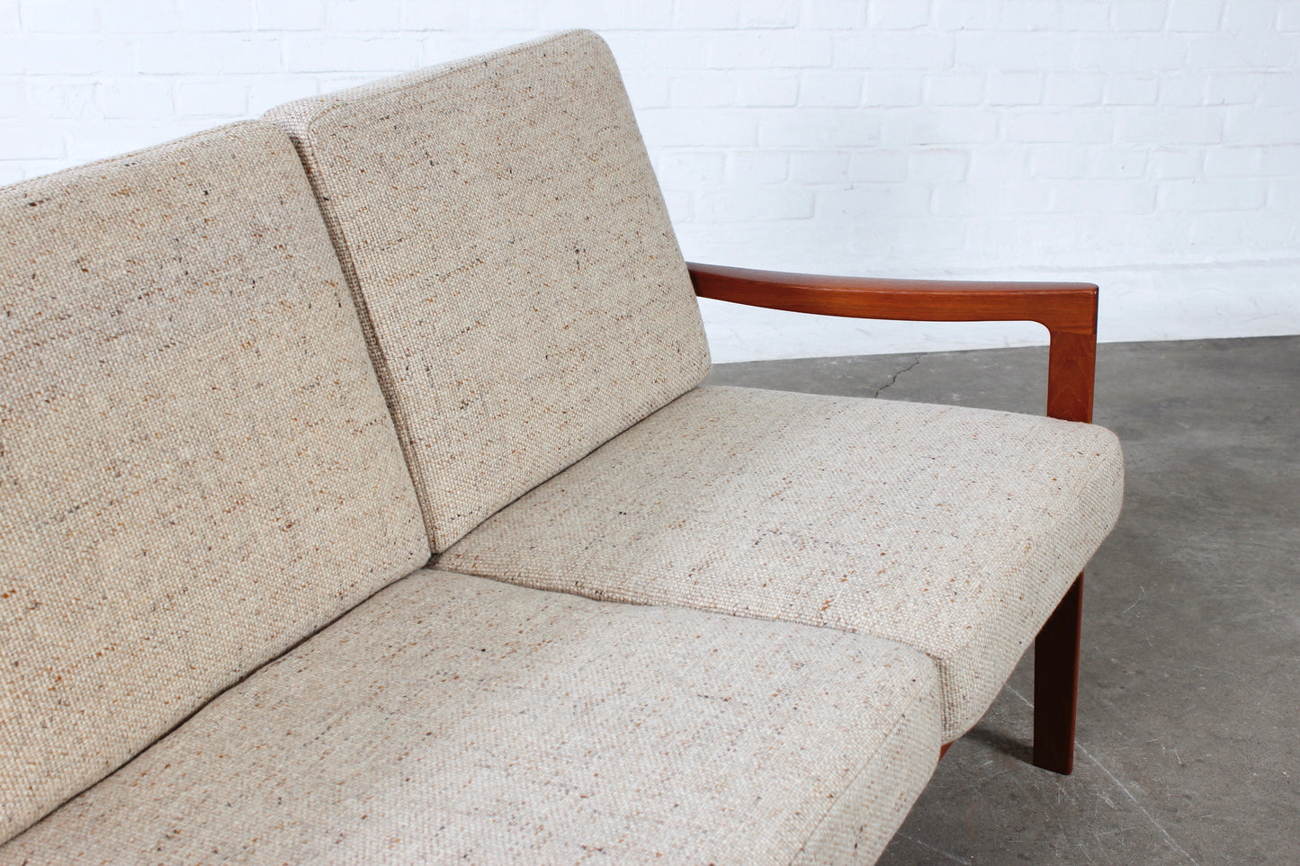 Vintage Teak Sofa Ole Wanscher Danish Design Mid Century