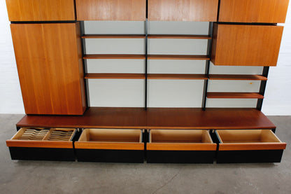 Vintage Teak Behr Schrankwand Mid Century Design 60er 70er