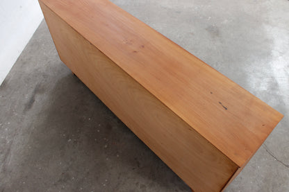 XXL Vintage Nussbaum Vitrine 60er 70er Jahre Kommode