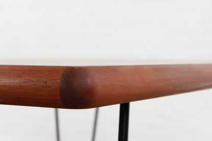 Vintage Teakholz Esstisch Mid Century Design 60er 70er hairpins