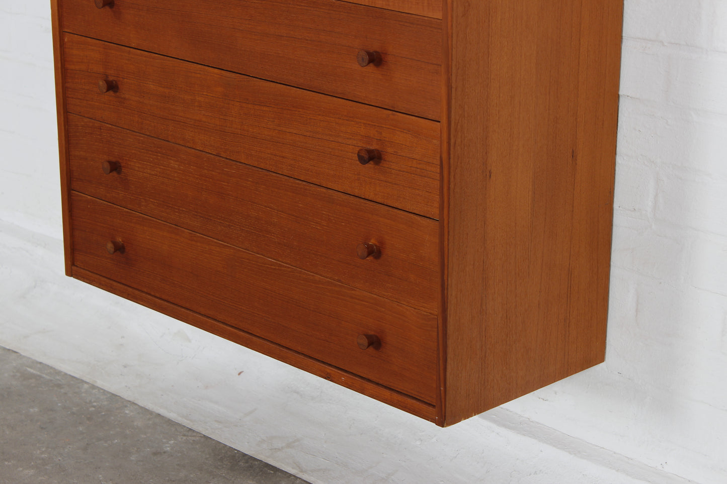 Vintage Teak Wandschrank Kommode Schubladenschrank 60er 70er