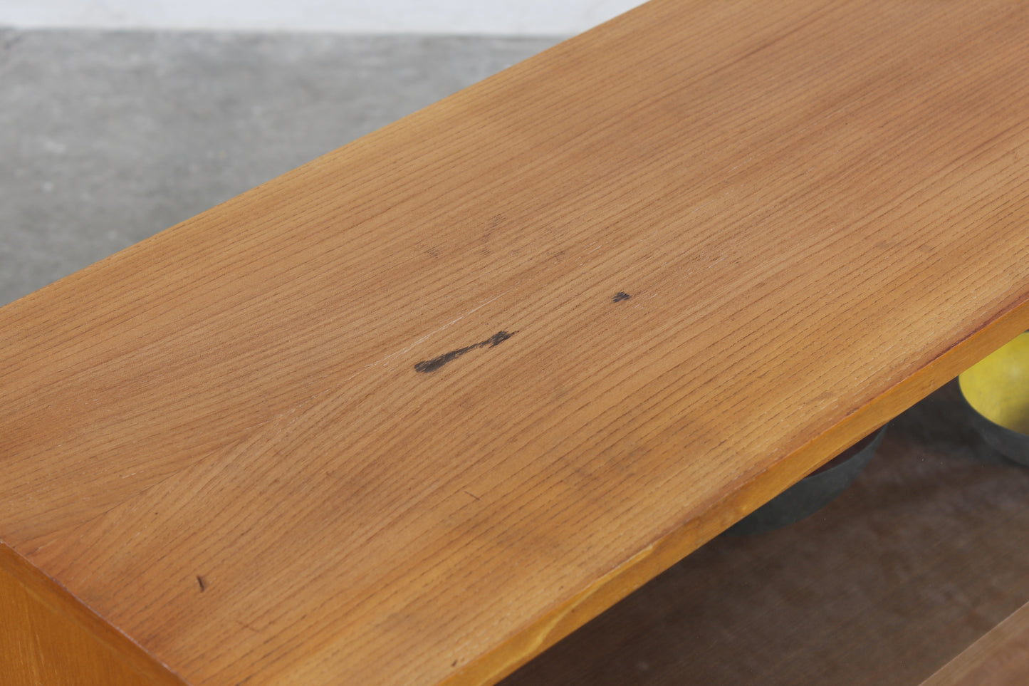 XXL Vintage Nussbaum Vitrine 60er 70er Jahre Kommode