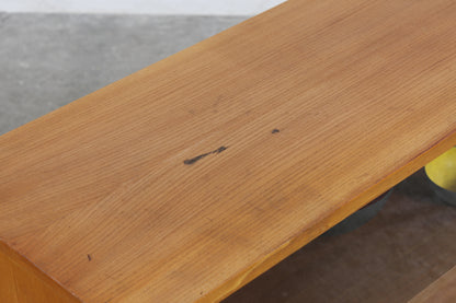 XXL Vintage Nussbaum Vitrine 60er 70er Jahre Kommode