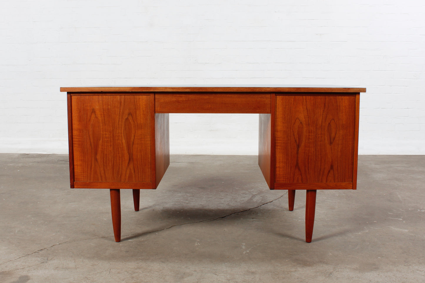 Vintage Teak Schreibtisch Danish Mid Century Design 60er 70er