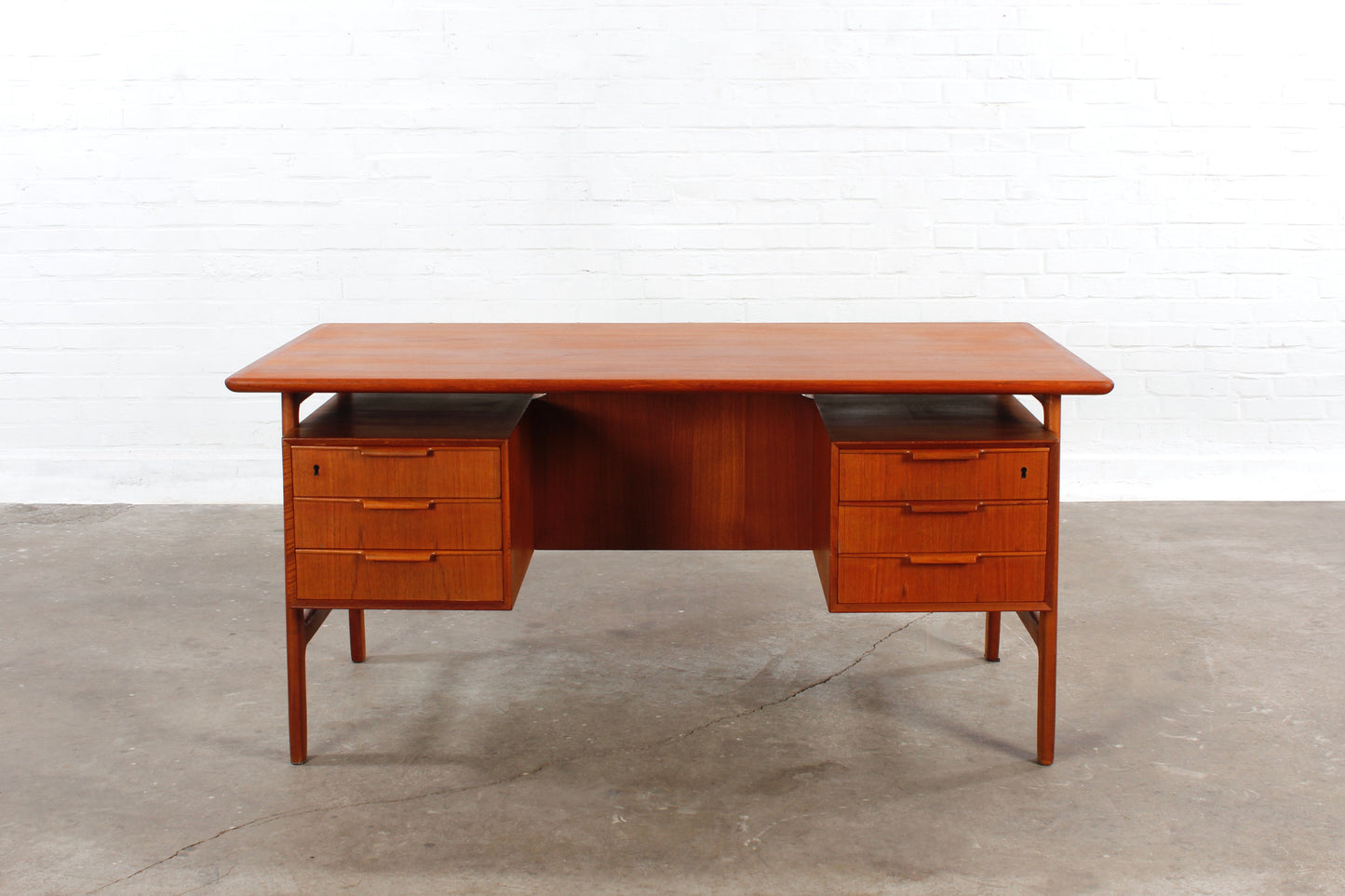 Modell 75 Schreibtisch von Gunni Omann für Omann Jun Teak 60er