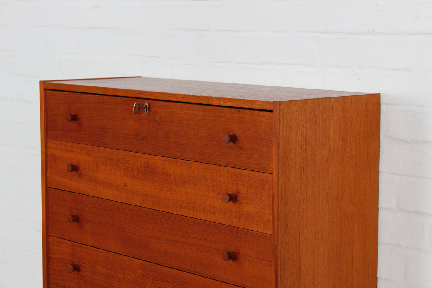 Vintage Teak Wandschrank Kommode Schubladenschrank 60er 70er