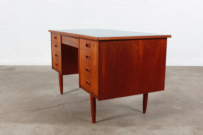 Vintage Teak Schreibtisch Danish Mid Century Design 60er 70er