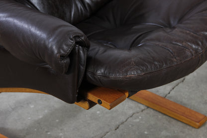 Vintage Teak Kengu Chair Sessel Rybo Rykken 60er Scandi