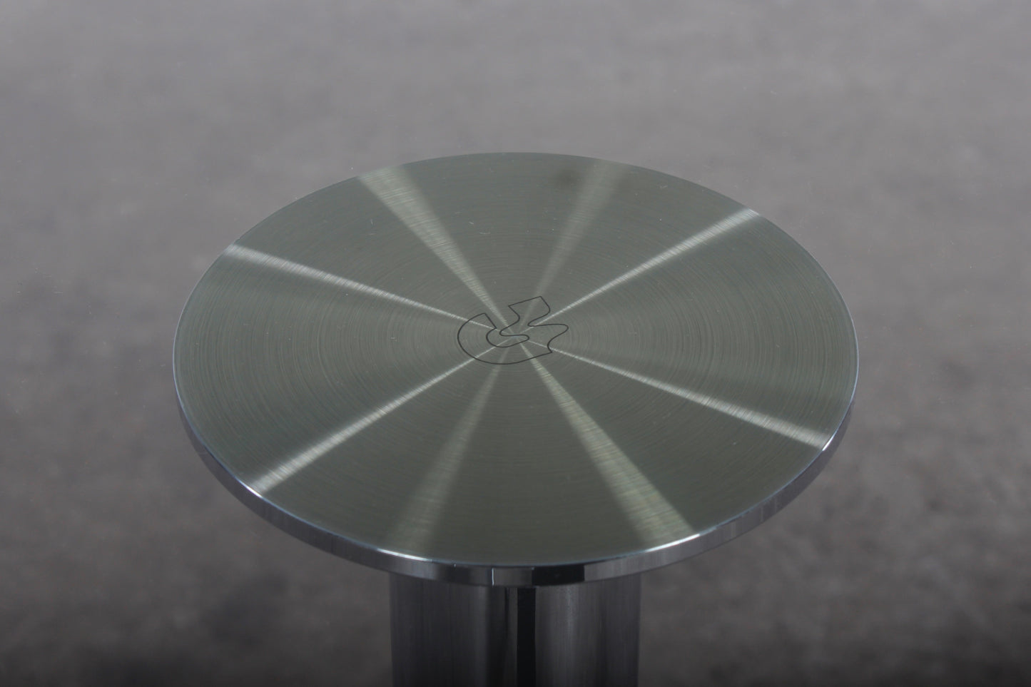 Moderner Esstisch aus Glas von P. Draenert 80er Vintage chrom