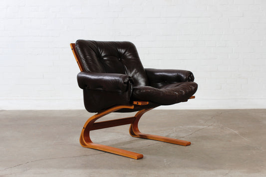 Vintage Teak Kengu Chair Sessel Rybo Rykken 60er Scandi