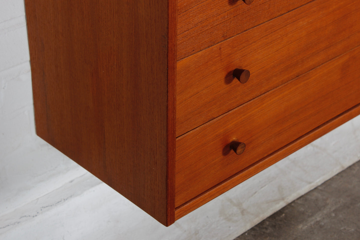 Vintage Teak Wandschrank Kommode Schubladenschrank 60er 70er