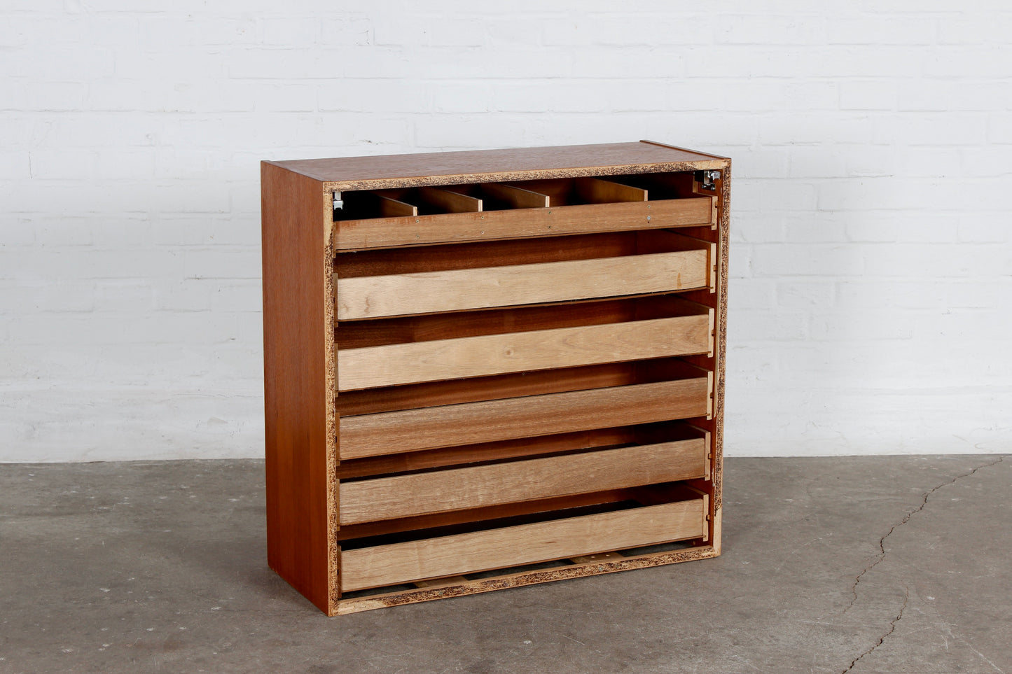 Vintage Teak Wandschrank Kommode Schubladenschrank 60er 70er