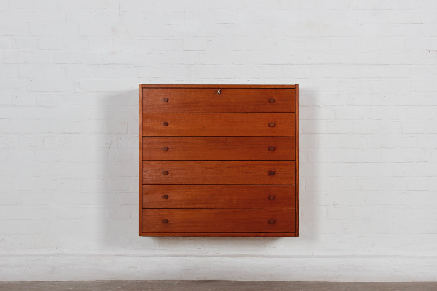 Vintage Teak Wandschrank Kommode Schubladenschrank 60er 70er