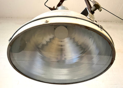 Alte industrielle Fabrikleuchte XXL
