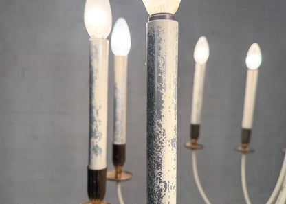 14 flammiger Messing Kronleuchter