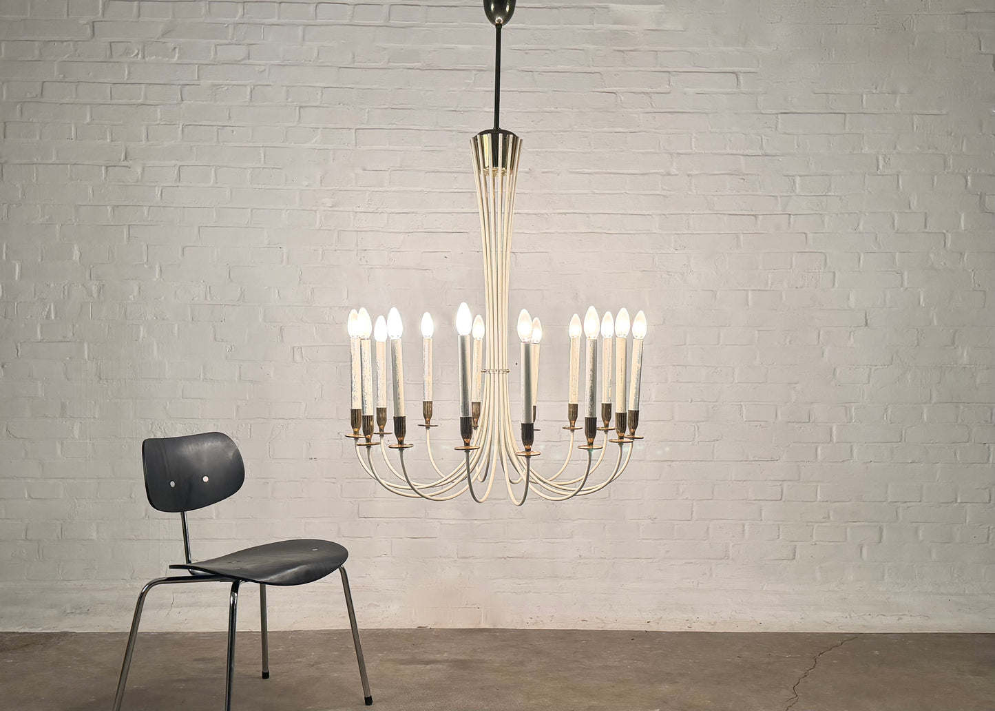 14 flammiger Messing Kronleuchter