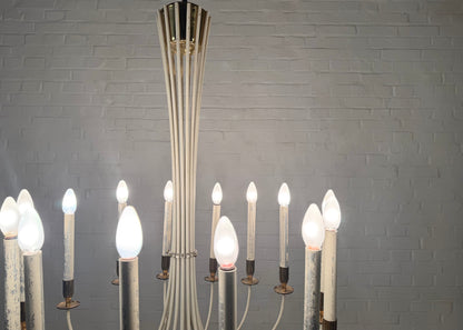 14 flammiger Messing Kronleuchter