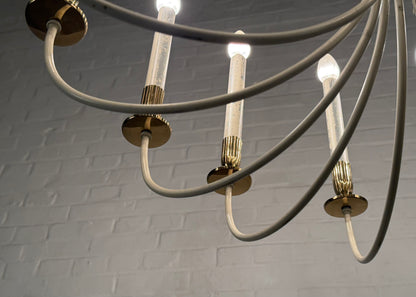 14 flammiger Messing Kronleuchter