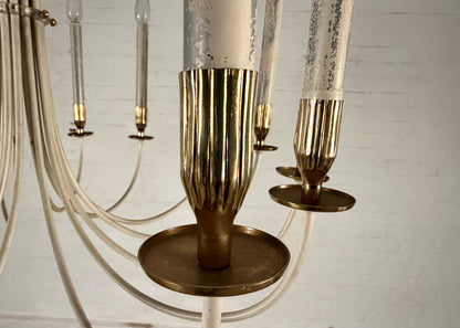 14 flammiger Messing Kronleuchter