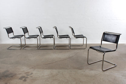 6er Satz Thonet Freischwinger S33 von Mart Stam