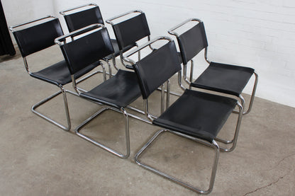 6er Satz Thonet Freischwinger S33 von Mart Stam