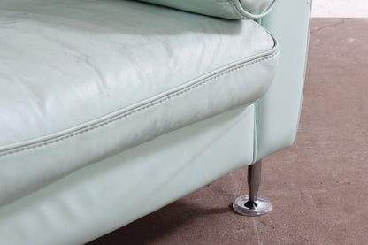 Modernes minigrünes Ledersofa