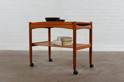 Teak Servierwagen von Poul Hundevad
