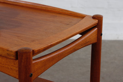 Teak Servierwagen von Poul Hundevad