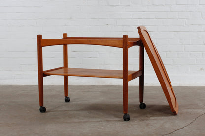 Teak Servierwagen von Poul Hundevad