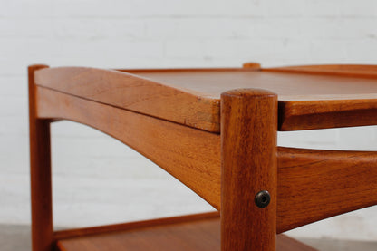 Teak Servierwagen von Poul Hundevad